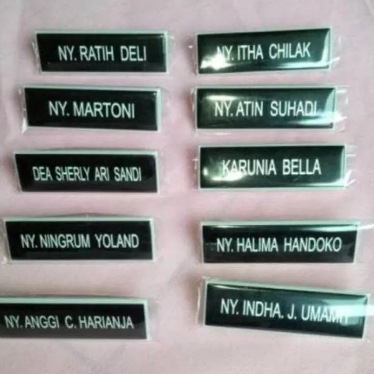 

Promo Khusus Nametag COATING