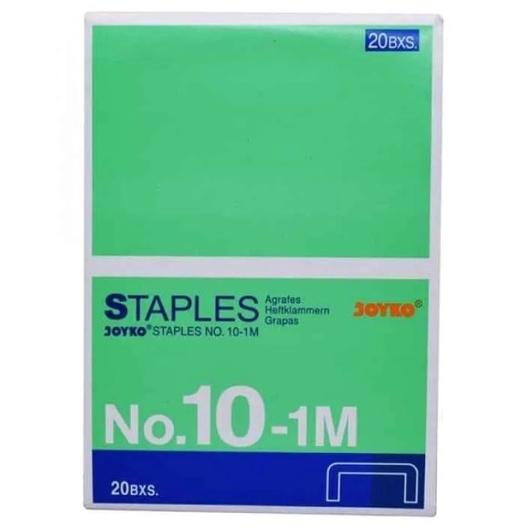 

Paling Meriah ISI STAPLES JOYKO NO 1M STEPLES KECIL ISI STAPLER ISI STEPLER 1 PACK 2 BOX
