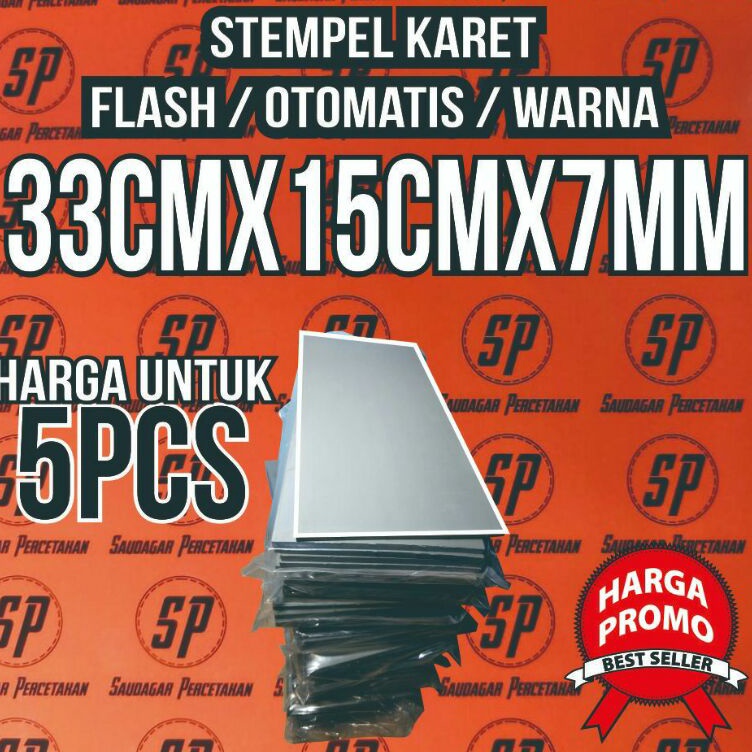 

Serba Murah KARET STEMPEL FLASH OTOMATIS READY 5Pcs uk 33x15