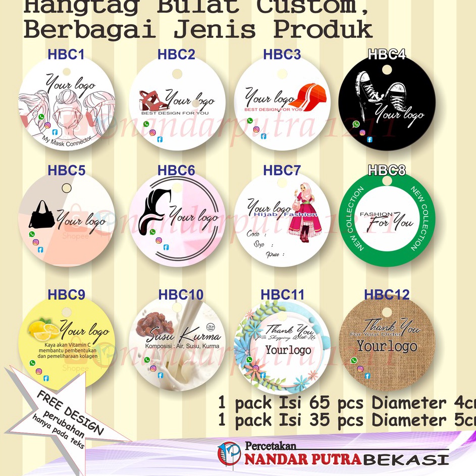 

Stock Ada Hangtag custom bulat hangtag cuttinghangtag thankyouhangtag aksesoris