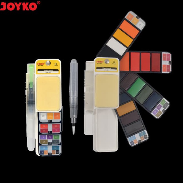 

Super Stok Watercolor Cat Air Joyko WC1 18 Color Warna