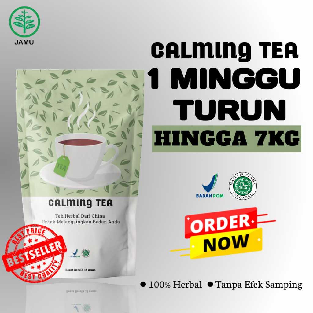 

Calming Tea, Teh Herbal Penahan Lemak