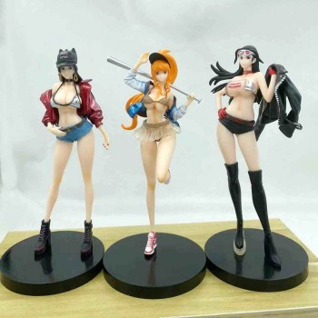 Nami Boa Hancock Robin Sexy Trendy Clothes Action Figure One Piece 3 Pcs