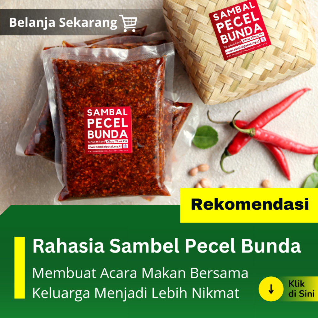 

Bumbu Sambel Pecel Bunda Mbak Pri Khas Madiun