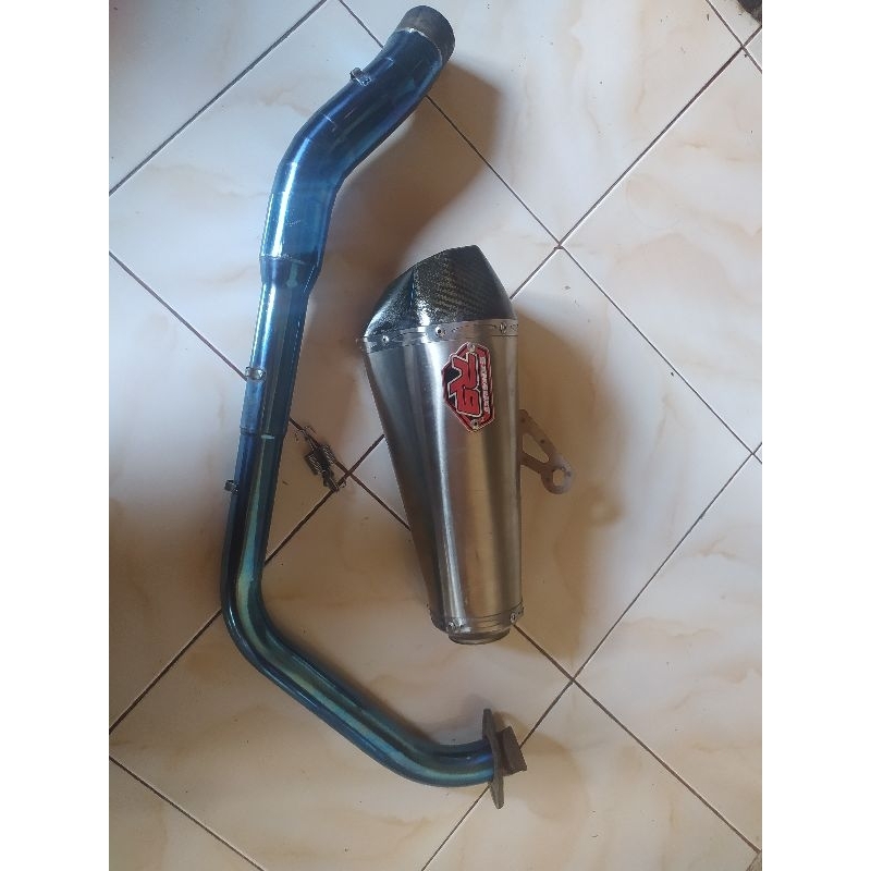 KNALPOT R9 ORIGINAL FULLSISTEM PNP NEW VIXION R MT15 R15 V3 XABRE DLL