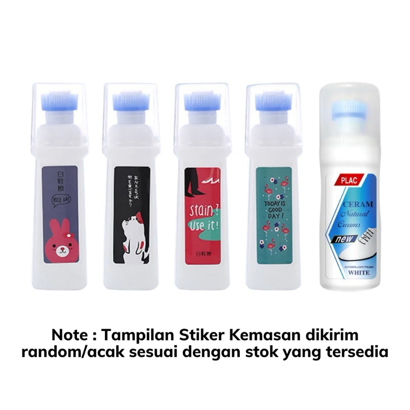 Semir Sepatu Putih Cairan Pembersih Sepatu Warna Putih / Pembersih Sepatu / Pemutih Sepatu K42