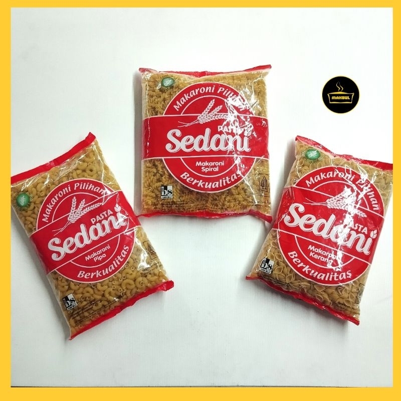 

Sedani Makaroni Pipa, Spiral, kerang 1kg