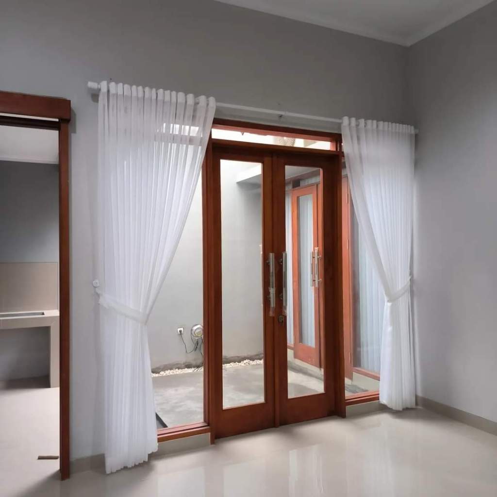 gorden jendela vitrace dalaman model smokring 150X200 panjang 2meter gordeng jendela minimalis mewah