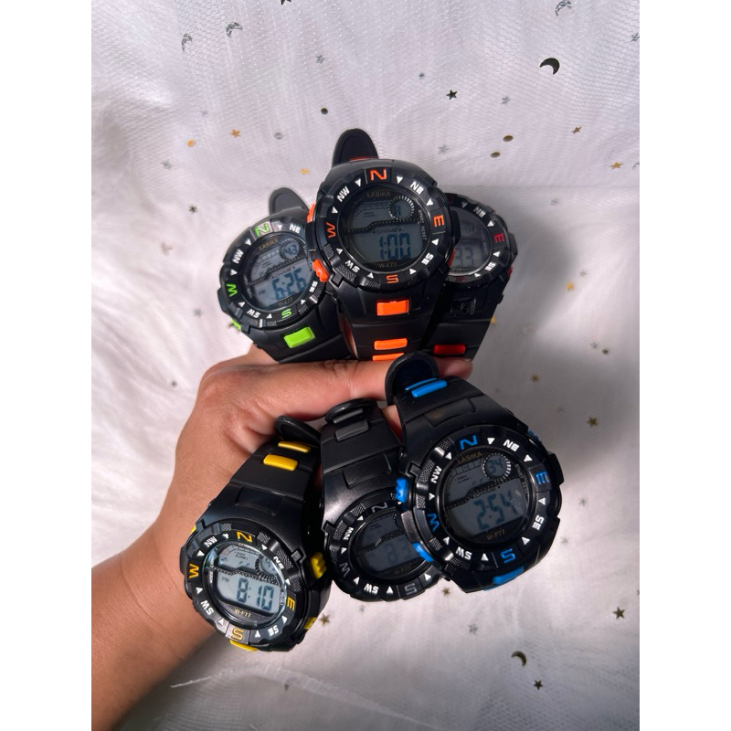 47072 Jam tangan sport unisex pria wanita water resisten alarm north south