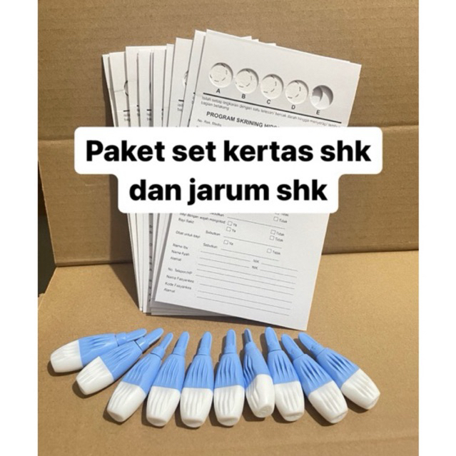 Kertas sharing SHK merek lab care Dan Lancet SHK isi 10