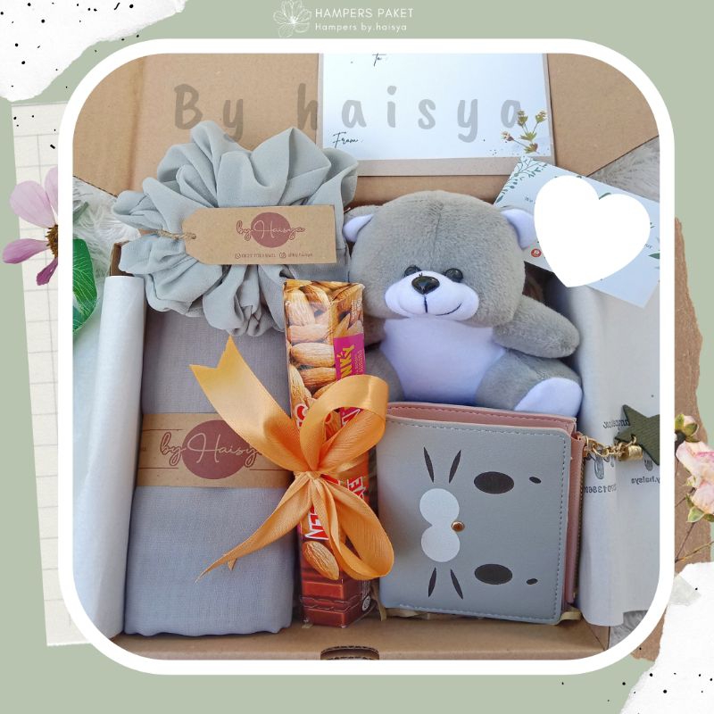 [TERMURAH] HAMPERS HIJAB TERMURAH / HAMPERS HIJAB BELLA SQUARE/ HAMPERS WISUDA/ HAMPERS GIFT BOX
