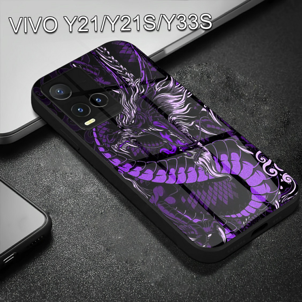 SoftCase Glass Kaca VIVO Y21,Y21S,Y33S SoftCase Glass Casing HP VIVO Y21,Y21S,Y33S (H01)