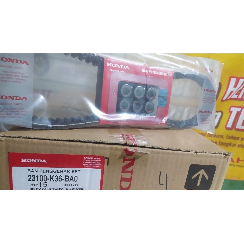 Vanbelt Kit Set Vanbel Vanbell Belt Drive Kit Vario 150 FI - 23100K36BA0 ORI 100%HGP AHM JKT