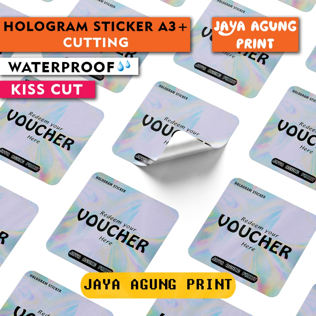 

CETAK STIKER HOLOGRAM MURAH A3 / PRINT STIKER HOLOGRAM A3+ / STIKER CUT MURAH / STIKER CUTTING MURAH