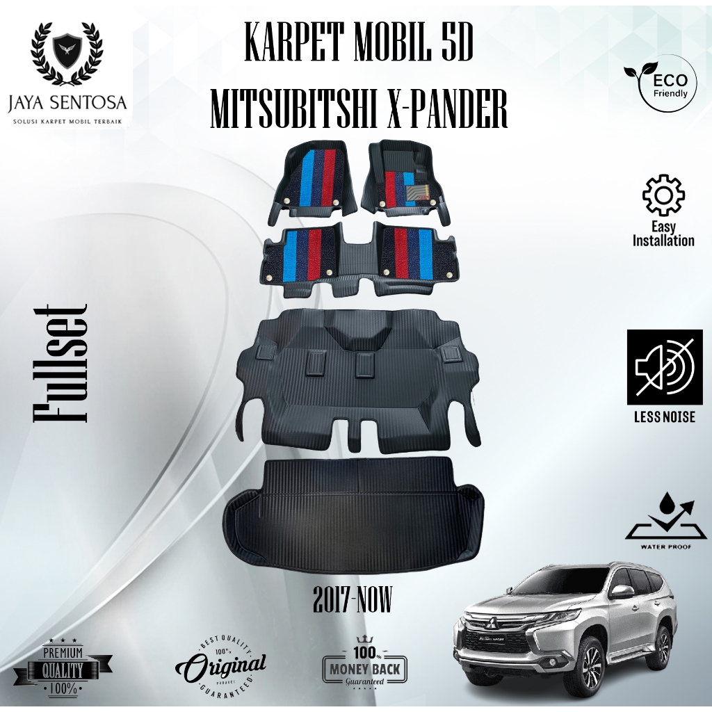 Karpet Mobil 5D Mitsubitshi XPander (Cross, Ultimate, Sport) 2017-2025 + Alas Kaki Karpet 7D Fullset