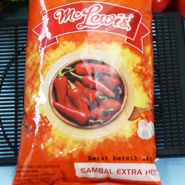 

MC LEWIS SAOS SAMBAL EXTRA HOT 1KG - hai frozen food
