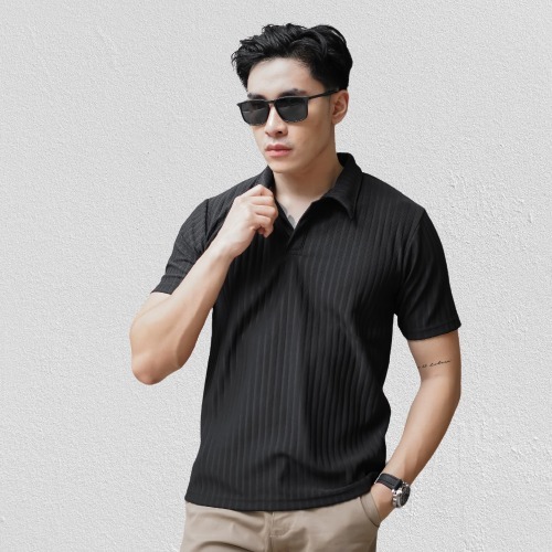 Korean knit Polo Shirt Pria Dewasa Kaos kerah cowo lengan pendek bahan manggo knit premium terbaru
