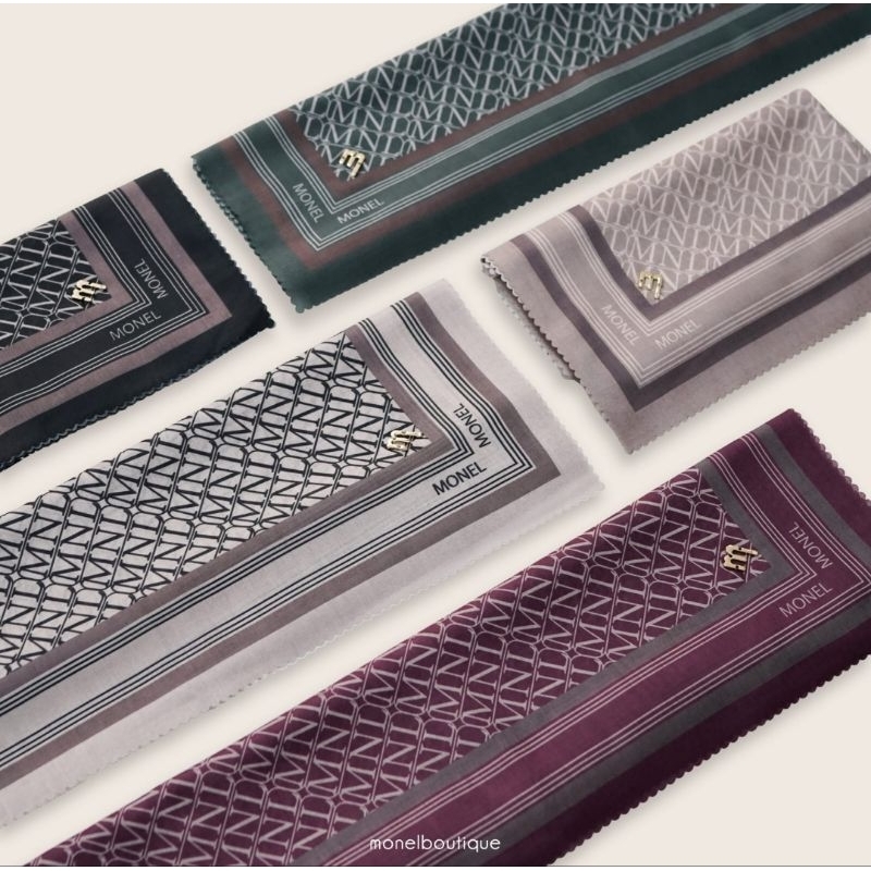 HIJAB MONEL CLASSIC MONOGRAM SERIES TERBARU. HIJAB MONEL MONOGRAM SERIES. CLASSIC MONOGRAM MONEL TER