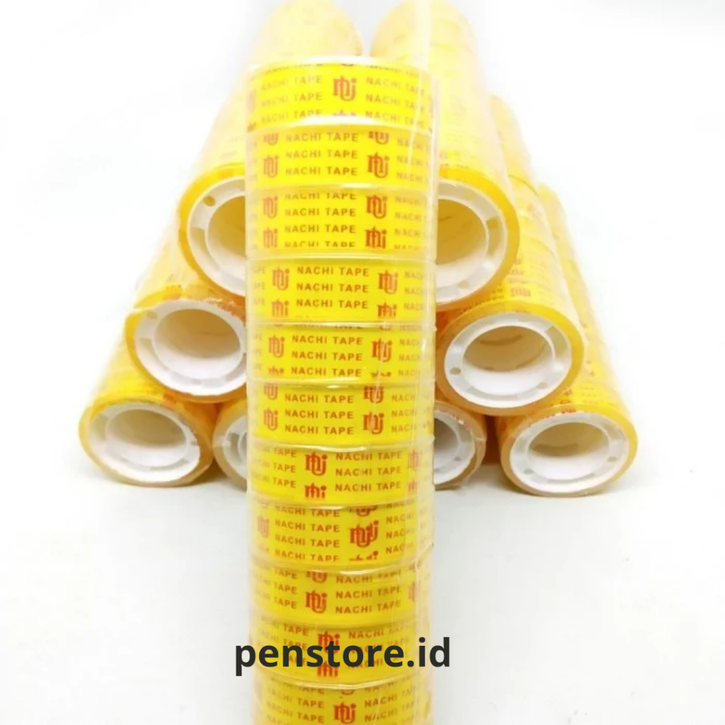 

(6 roll) Isolasi Kecil 1/2 x 10 Yard Nachi Transparan / Selotip Bening Nachi