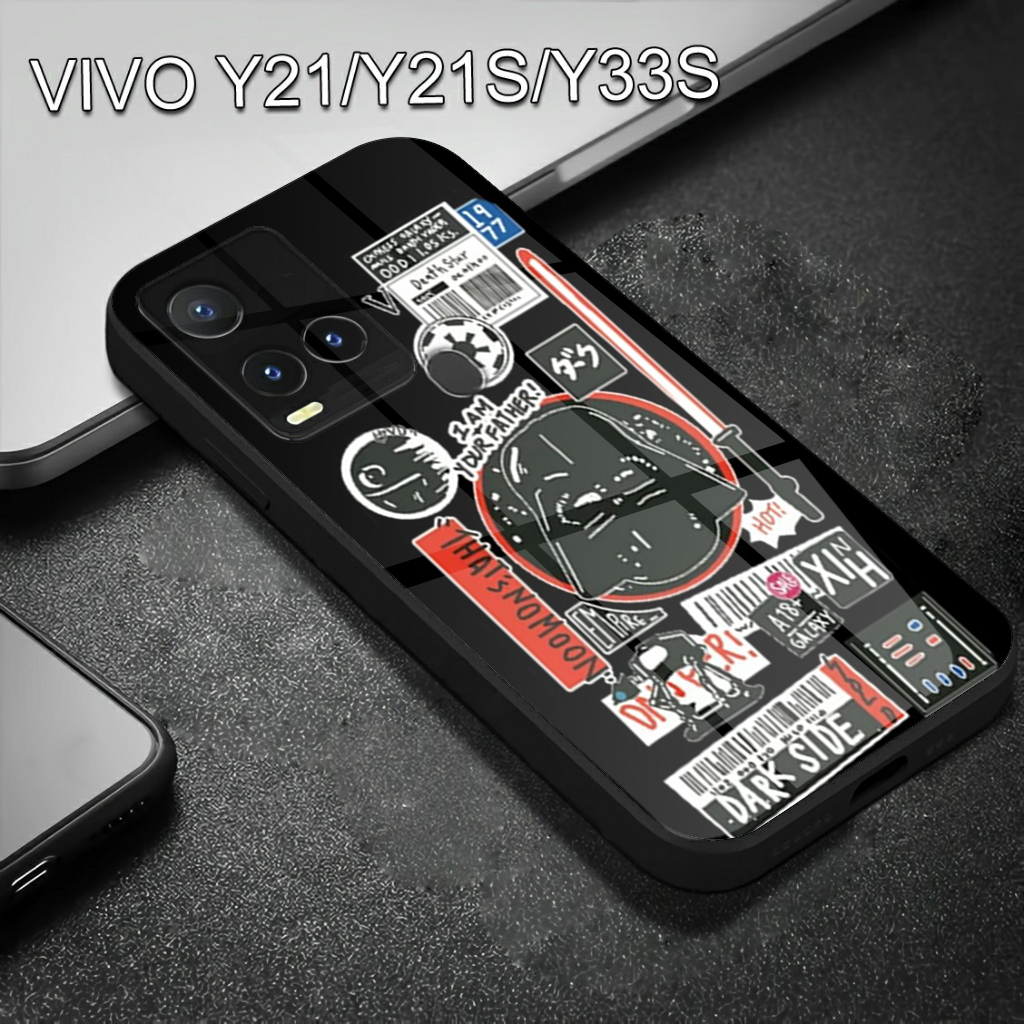 SoftCase Glass Kaca VIVO Y21,Y21S,Y33S SoftCase Glass Casing HP VIVO Y21,Y21S,Y33S (H01)