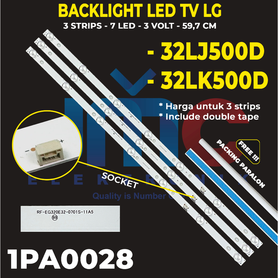 BACKLIGHT TV LED LG 32 INCH 32LJ500D 32LK500D 32LJ500 32LK500