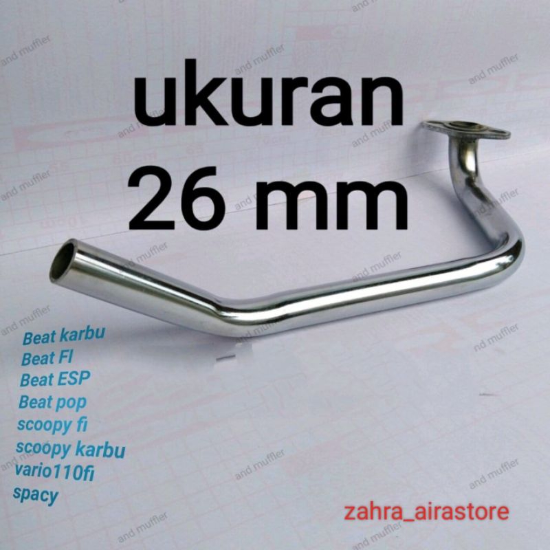 pipa leher inlet 26 knalpot TZM CMS