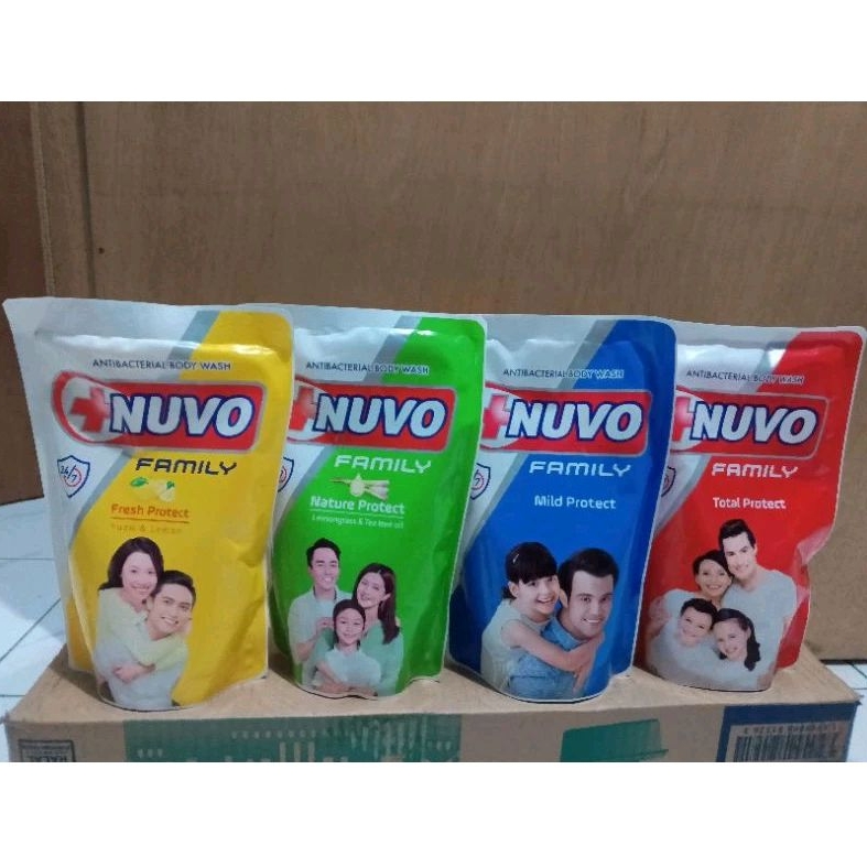 Sabun cair Nuvo 400ml. Sabun Nuvo batang isi 3