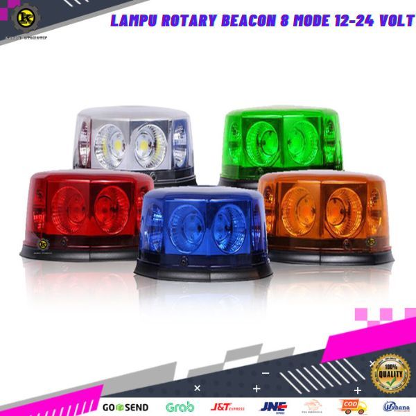Lampu Rotari Rotary 24 Volt 12 Volt Flash Blitz Lampu Tanda Bahaya Variasi Mobil Truk Truck