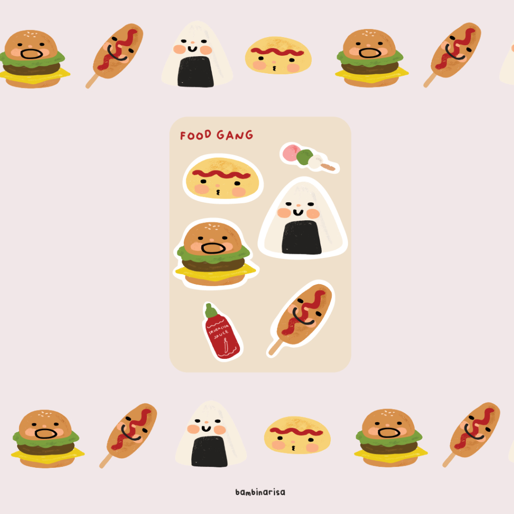 

Food Gang Sticker Sheet