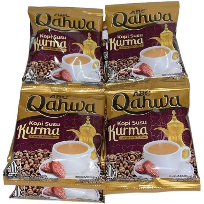 

Kopi ABC Qahwa Kopi Susu Kurma 1 Renceng isi 10 Sachet 27gram