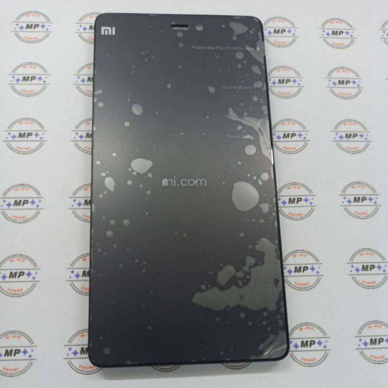 LCD FULLSET FRAME XIAOMI MI 4I BLACK ORIGINAL COPOTAN