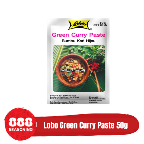 

Lobo Green Curry Paste Thailand Halal 50g