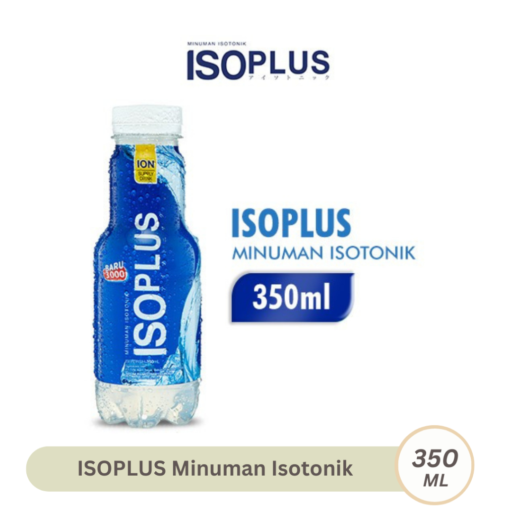 

ISOPLUS Minuman Isotonik 350ml Kemasan Botol Isotonic Drink & 7 ION + Vit C