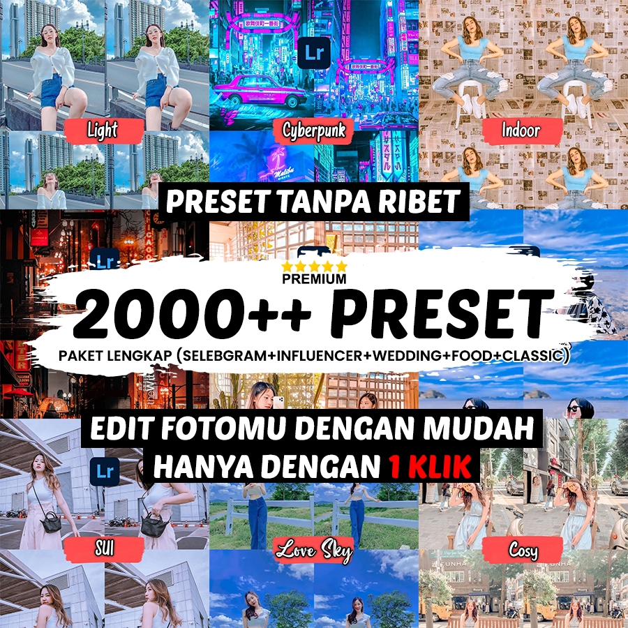 PRESET LIGHTROOM PREMIUM TERMURAH - PRESET LIGHTROOM MOBILE & DESKTOP - PAKET PRESET MURAH - PRESET 
