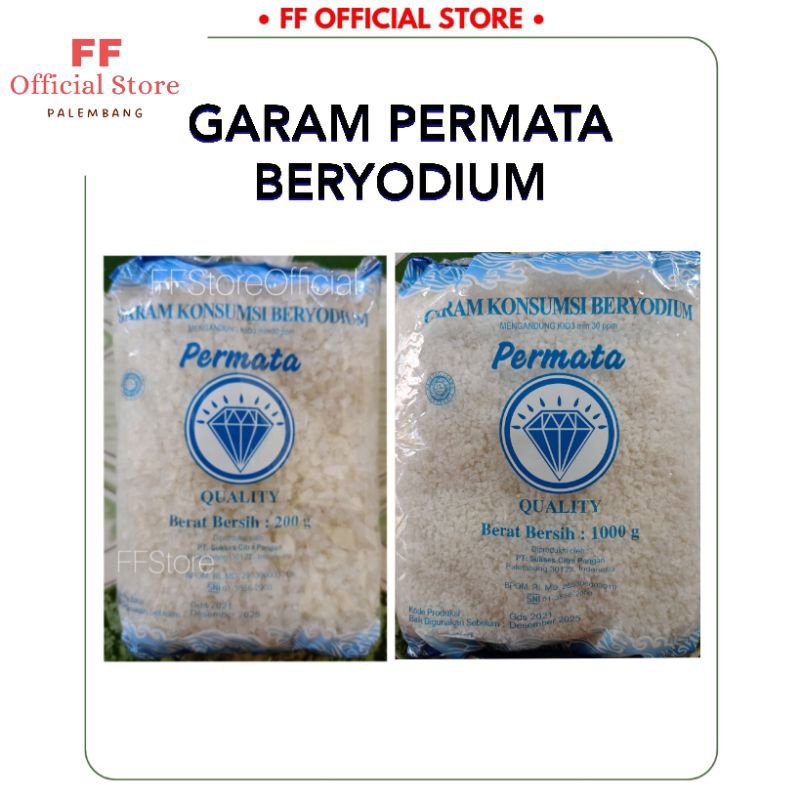 

(INSTANT) GARAM KASAR Permata Beryodium 200 Gram