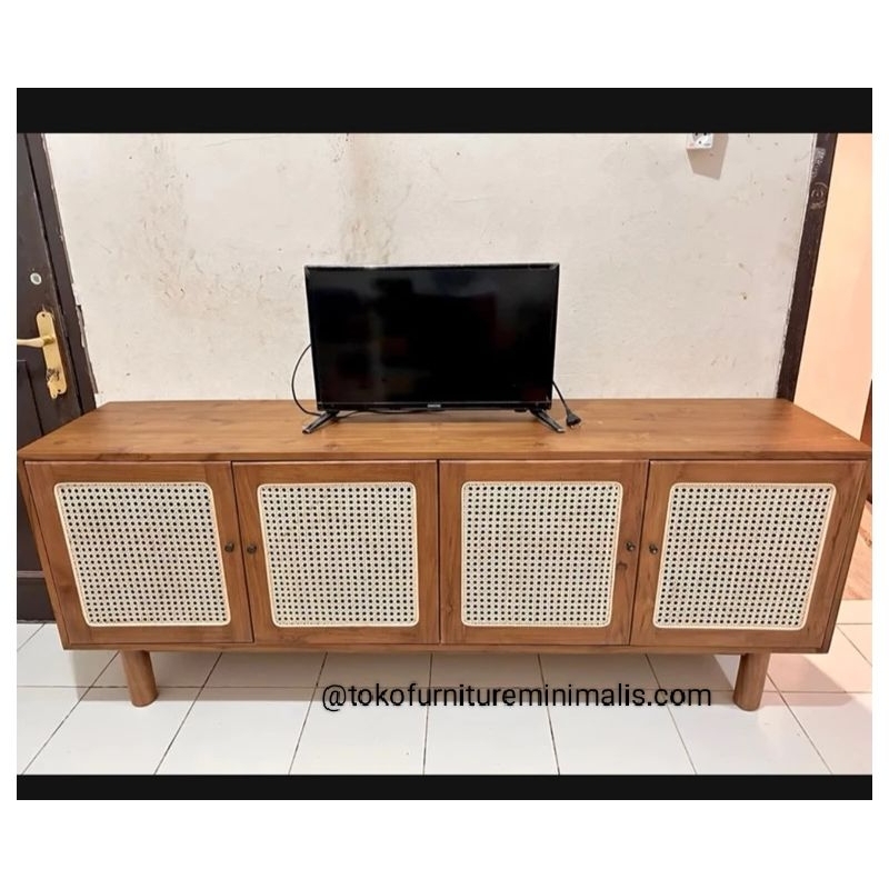 bufet tv minimalis modern bufet rotan scandinavian modern bufet retro minimalis rotan