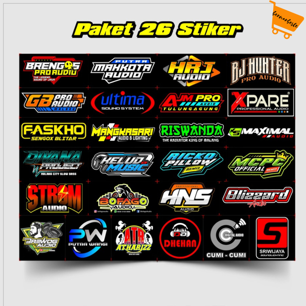 

Sticker Sound System & Team Terlengkap|Stiker Sound System - Isi 25|Brewog Brengos k5 maximal HRJ Riswanda