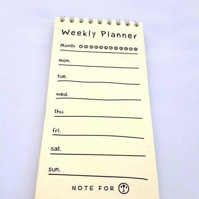 

to do list weekly planner agenda journal bookpaper jilid