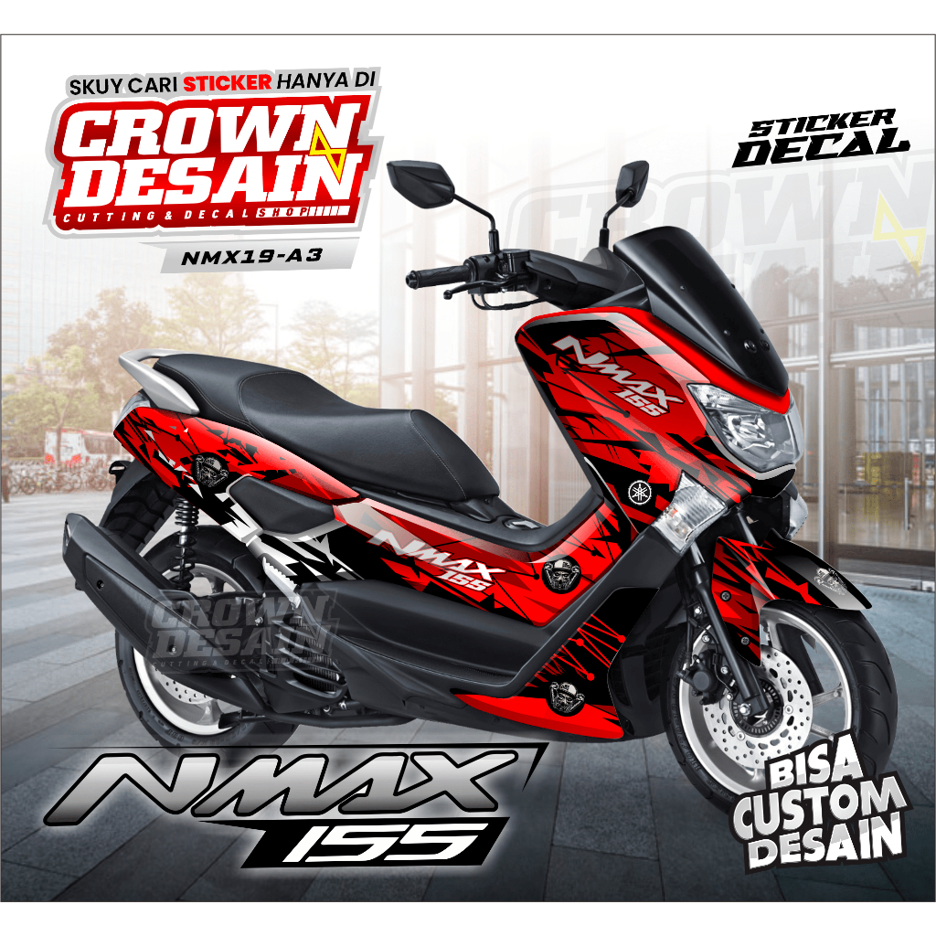 Decal Sticker Nmax Old Full Body 2019 2018 VANDALS - Variasi Aksesoris Motor Yamaha NMAX 155 - KODE 