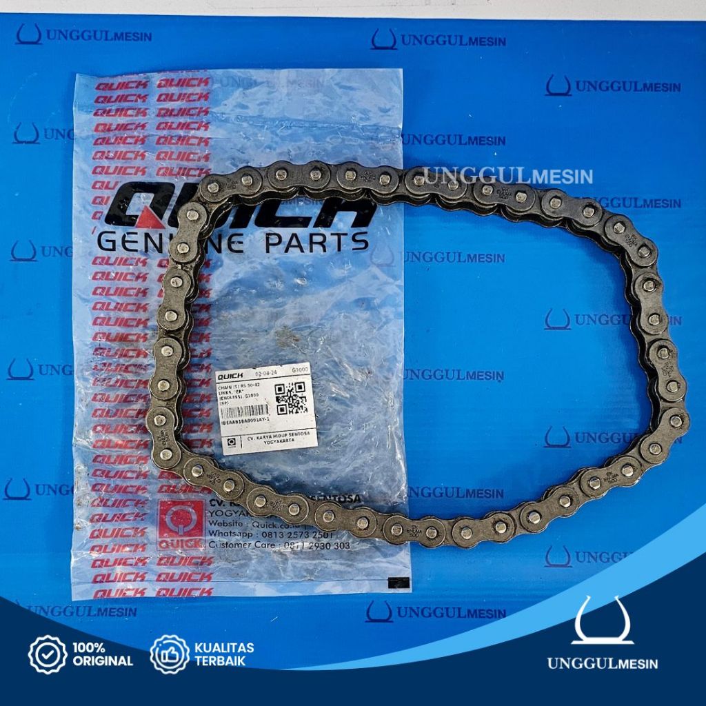 Rantai Traktor G1000 42T / Chain (S) RS 50-42 Links G1000 QUICK Genuine Parts
