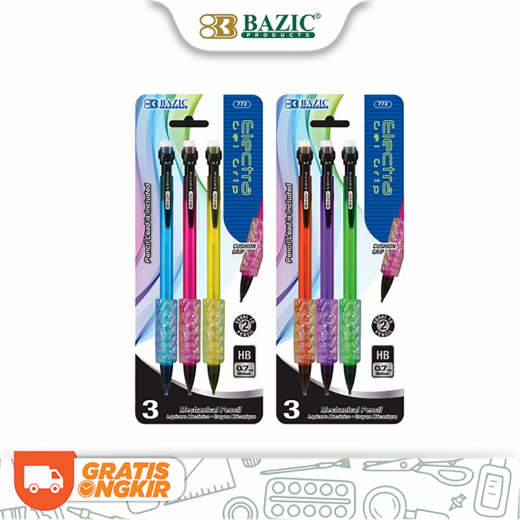 

Pensil Mekanik Bazic Electra 0.7mm per pack isi 12 / Mechanical Pencil