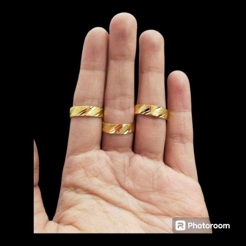 cincin polos pasir emas muda 1 grm