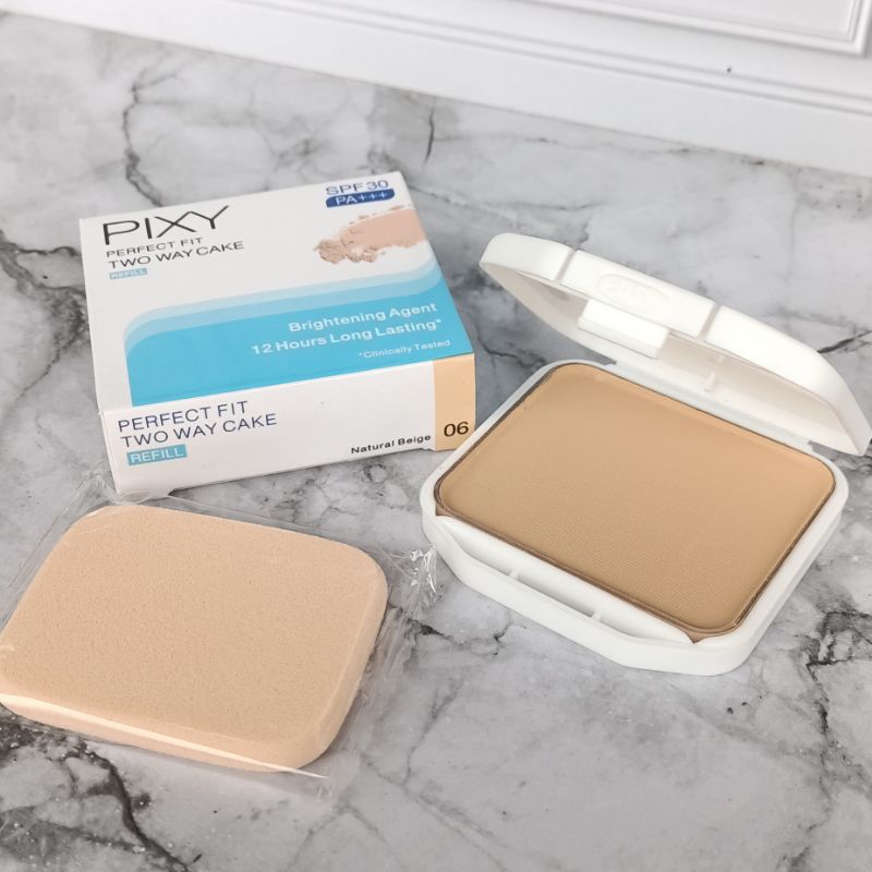 Bedak Refil Twc Pixy Two Way Cake 06 Natural Beige