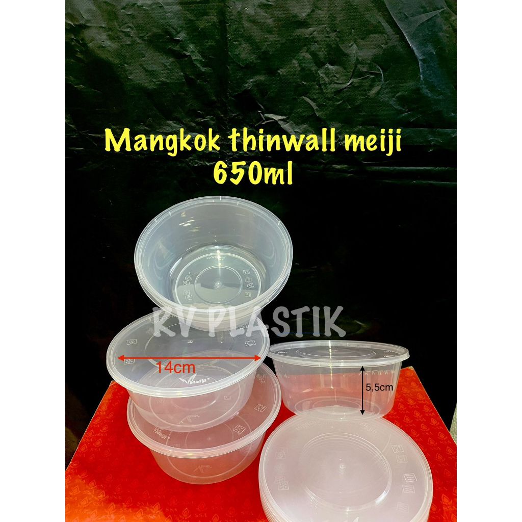 MANGKOK THINWALL 650ML | BOWL 650ML | MANGKOK 650ML | MANGKOK PLASTIK | MANGKOK BAKSO