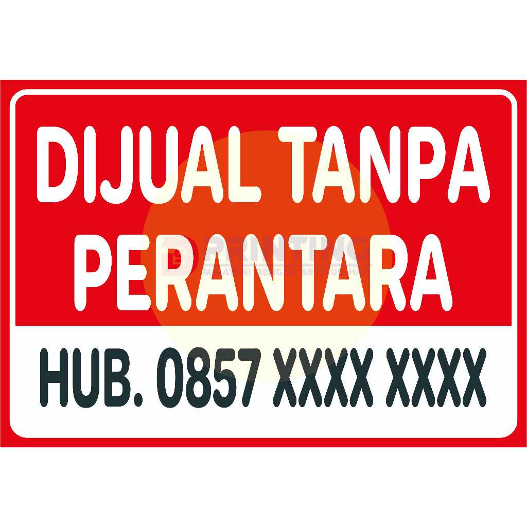 

STIKER DIJUAL TANPA PERANTARA CUSTOM NOMOR
