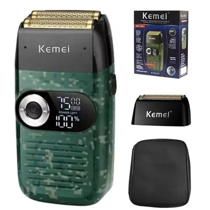 Dijamin Ori Kemei KM227 ARMY Digital Shaver Kemei 227 Alat Cukur Kumis Jenggot