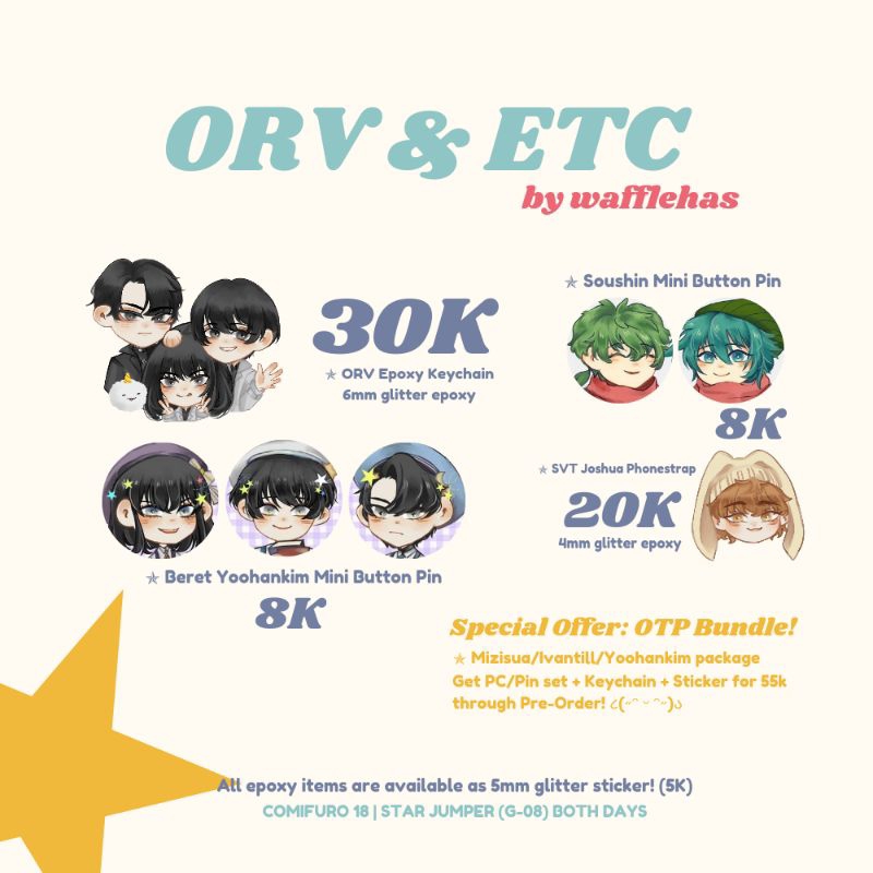 [READY STOCK] ORV & YTTD Fanmerch by Wafflehas