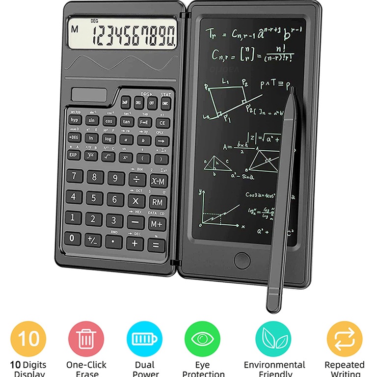 

KODE L85P 2 IN 1 Kalkulator Ilmiah Energi Surya Dapat Dilipat Tablet Tulis LCD 6 Inci Bantalan Gambar Digital Grafik Dengan Pena Stylus Tombol Hapus Untuk SekolahPerguruan TinggiKantorBisnisPenelitiSiswaGuru Scientific Calculators Writing Table