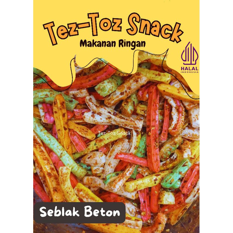 

Gemary Snack Cemilan Enak 100% SEBLAK JAAT/ BETON , Renyah, Lezat, Enak Banget, Makanan Ringan Murah Meriah