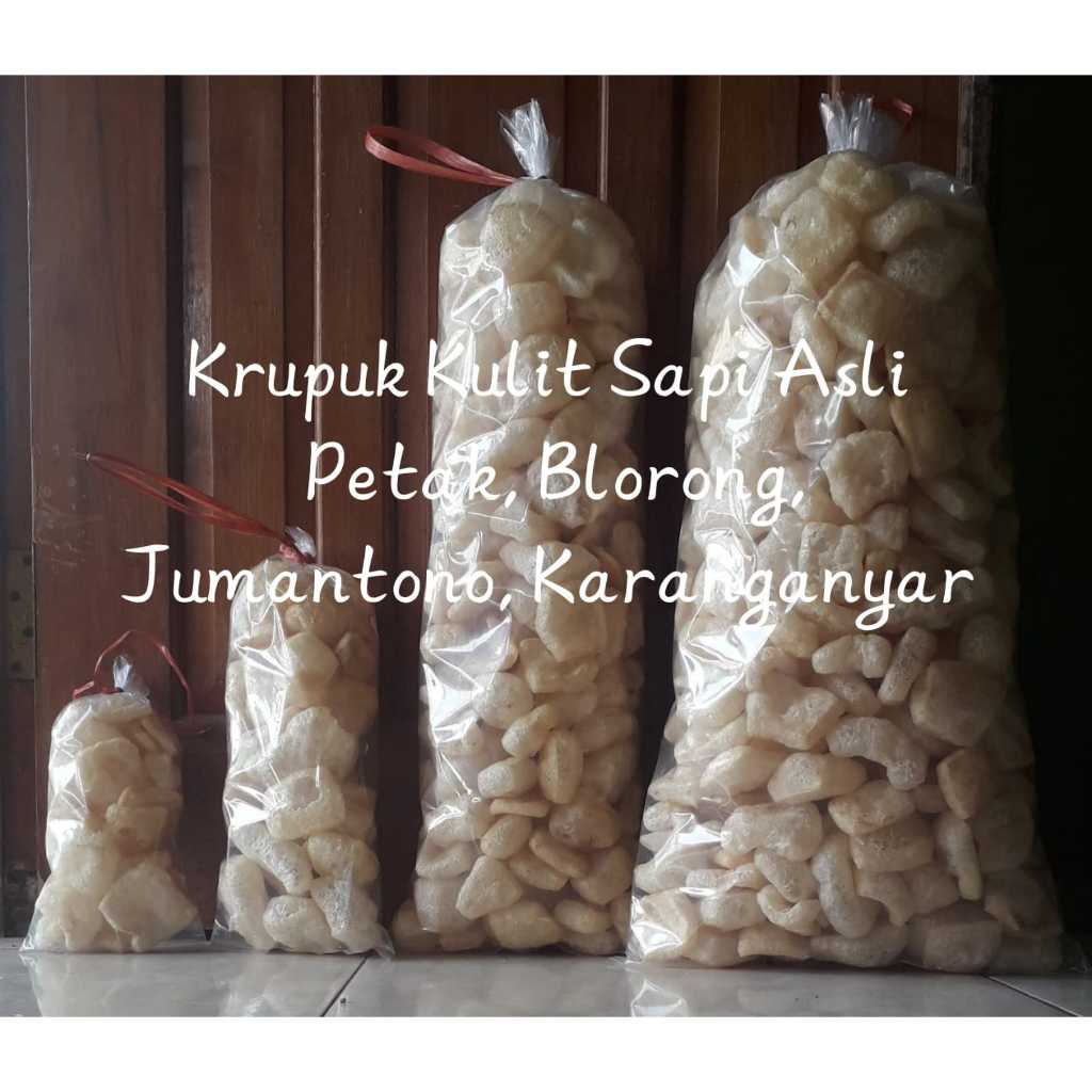 

KERUPUK KULIT SAPI ASLI 200 GRAM ORIGINAL SUPER KRIUK TANPA BAHAN PENGAWET RAMBAK KULIT SAPI ASLI DOROKDOK